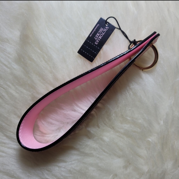 Victoria's Secret rhinestone wristlet strap keychain - Picture 3 of 4